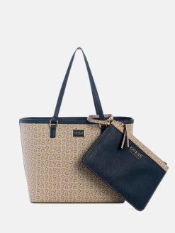 GUESS HILDA LOGO TOTE