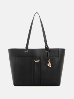 GUESS ALESSO TOTE COLOR: BLACK