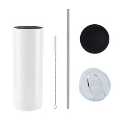 20 OZ Skinny Tumbler White