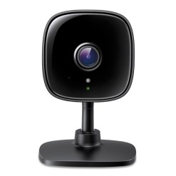 Officieel vooraanzicht van de zwarte Tapo C111 binnencamera